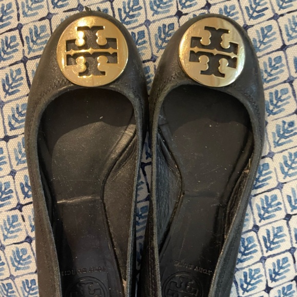 Tori Burch Blue Flats - Picture 2 of 5